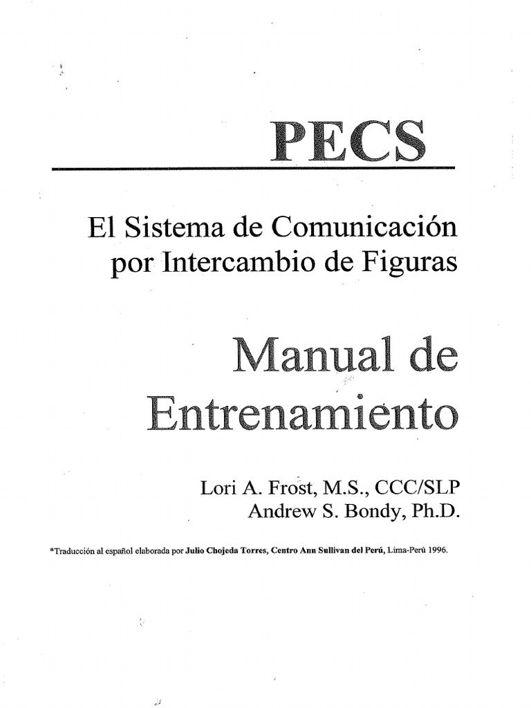 Pecs Manual de Entrenamientopdf PDF | PDF