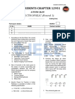 Ieee Students Chapter 12951: Electrophilic (Round 1)