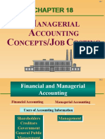 Anagerial Ccounting Oncepts OB Osting: M A C /J C