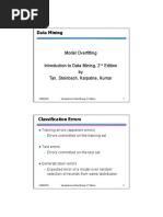 Data Mining: Model Overfitting Introduction To Data Mining, 2 Edition by Tan, Steinbach, Karpatne, Kumar