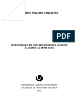 Usinabilidade Do Alumínio e o Desgaste PDF