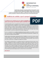 Audiências de Custódia - RJC Boletim05 Aud Custodia 2013