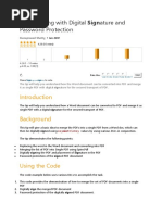 PDF Merging With Digital Signature and Password Protection