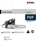 STIHL MS 362 Owners Instruction Manual