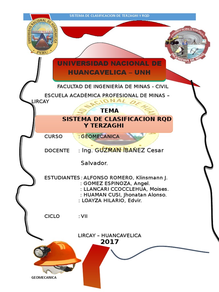 Sistema de Clasificacion RQD y Terzaghi | PDF | Roca (geología ...