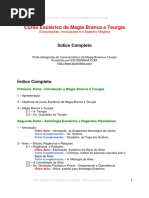 Indice Geral Curso de Magia Branca e Teurgia
