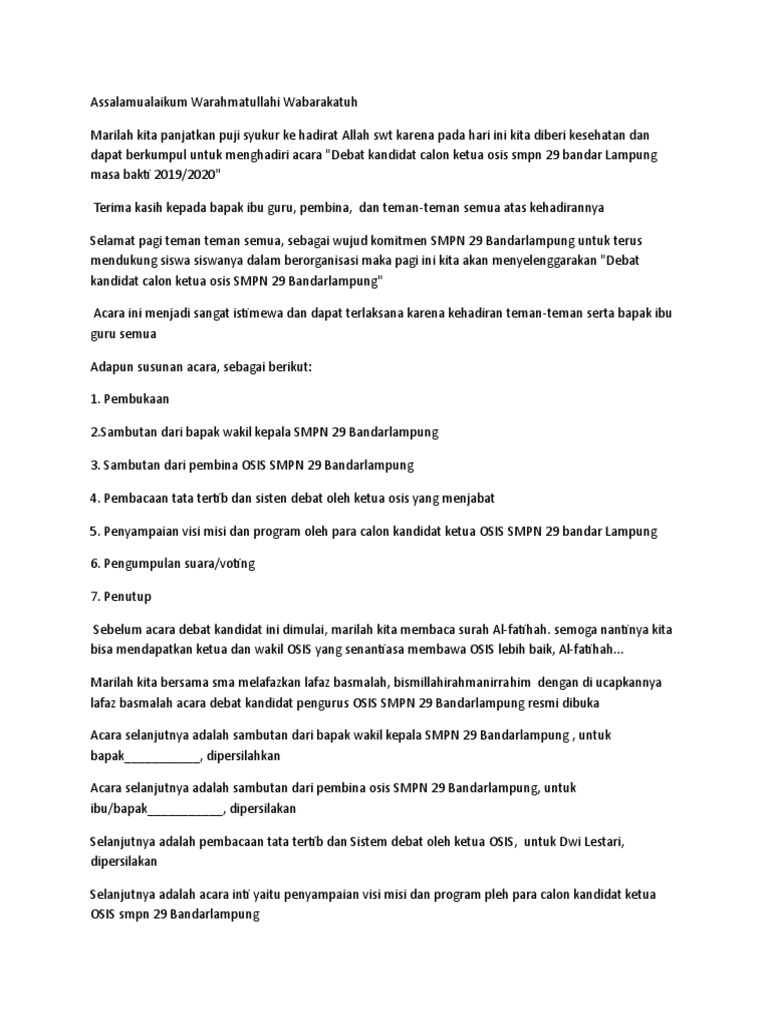 Contoh Contoh Teks Mc Pelantikan Ipnu Ippnu Terbaik - Kumpulan Contoh