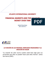 Los mercados financieros y el valor del dinero a través del tiempo