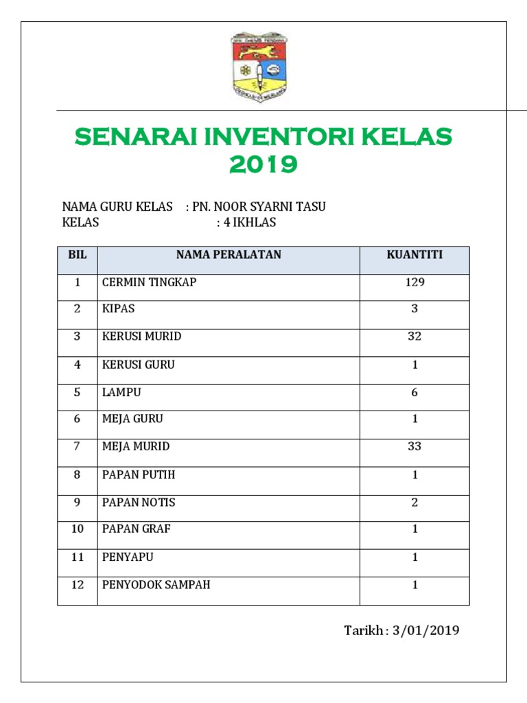 jadual bertugas in english