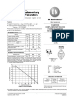 2N6052 Darlington Complementary Silicon Power Transistors