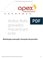 Anilox Rolls gravados mecanicamente