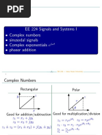 EE 224 Signals and Systems I - Complex Numbers - Sinusodal Signals - Complex Exponentials e - Phasor Addition