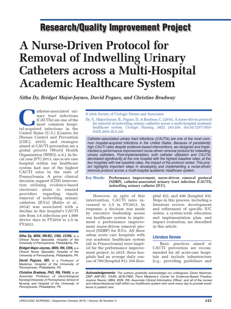 A Nurse-Driven Protocol For | Download Free PDF | Health Care | Health ...