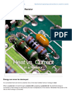 Heat vs Current in a Resistor