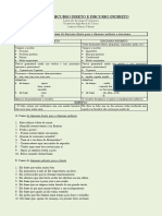 Exercícios de discurso direto e indireto