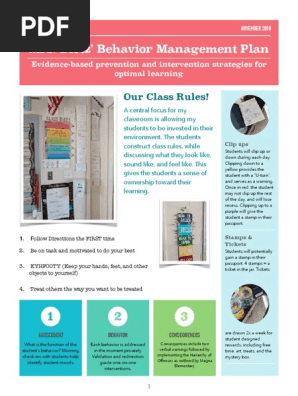 behavior management plan