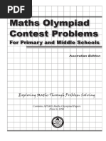 Maths Olympiad Contest Problems: For Primary and Middle Schools