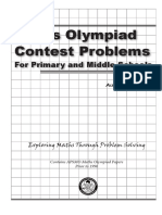 Maths Olympiad Contest Problems: For Primary and Middle Schools