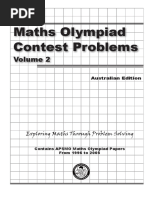 Maths Olympiad Contest Problems: Exploring Maths Through Problem Solving