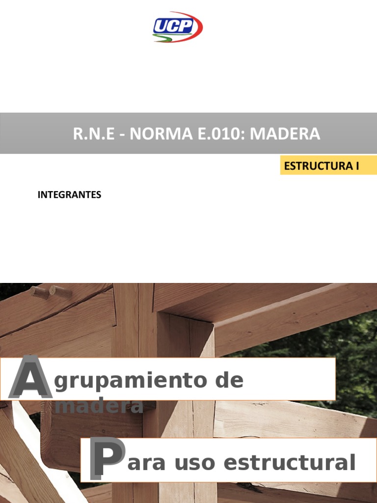 Norma E. 010 - Exposicion | PDF | Madera | Doblar