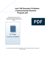 Book 106 Geometry Problems From The Awesomemath Summer Program PDF