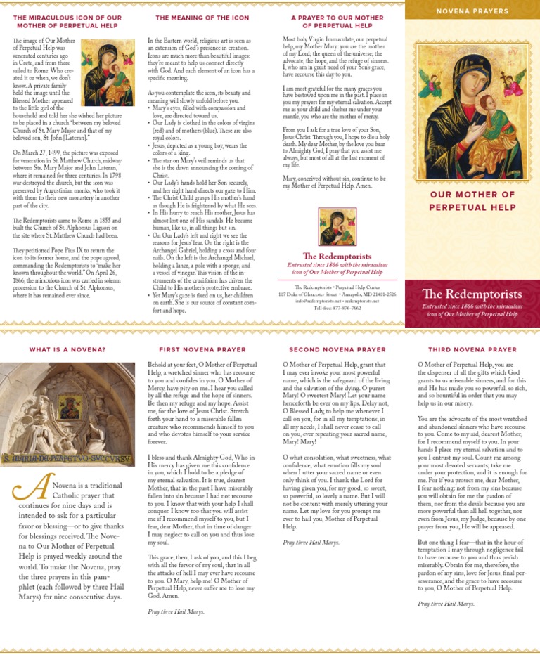Novena Prayers Pdf Icon Mary Mother Of Jesus