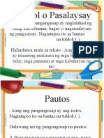 DLP Filipino IV - Uri NG Pangungusap