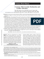 Effects of Sex On Coronary Microvascular Dysfunction and Cardiac Outcomes