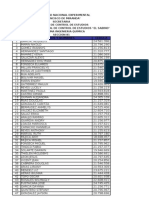 Listado Nuevo Ingreso Quimica III 2010