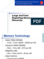 Large and Fast: Exploiting Memory Hierarchy