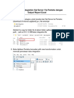 Tutorial Data Integration SQL Server Via Pentaho Dengan Output Report Excel