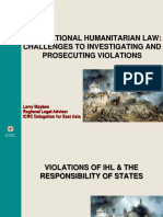 IHL Violations - Responsibility of States in Modern Conflicts - Snas 2017 - Larry