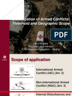 Classification of Armed Conflicts - SNAS 2017