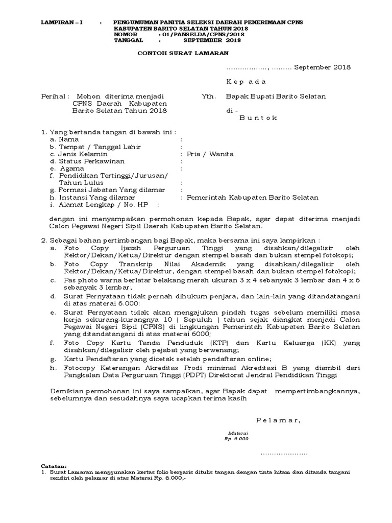 19++ Contoh Surat Lamaran Folio - Kumpulan Contoh Gambar