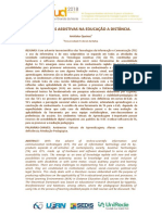 Tecnologias Assistivas Na Educação a Distância.