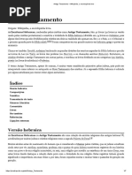 Antigo Testamento – Wikipédia, A Enciclopédia Livre