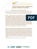 Processos Formativos Na Cultura Digital - A Experiência Do Espaço Produção Acadêmica Do CAED_UFMG