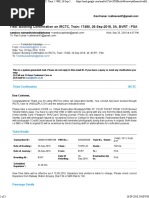 FWD: Booking Confirmation On IRCTC, Train: 17480, 26-Sep-2018, 3A, BVRT - PSA