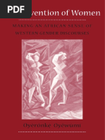 The Invention of Women: Making An African Sense of Western Gender ...