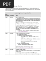 R12 Setup Check List