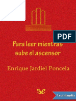 Para Leer Mientras Sube El Ascensor - Enrique Jardiel Poncela