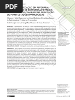 SISTEMAS DE VEDAÇÃO EM ALVENARIA A R T I G O PARA EDIFÍCIOS DE ESTRUTURA METÁLICA- DETALHAMENTO COM BASE NA PREVENÇÃO DE MANIFESTAÇÕES PATOLÓGICAS