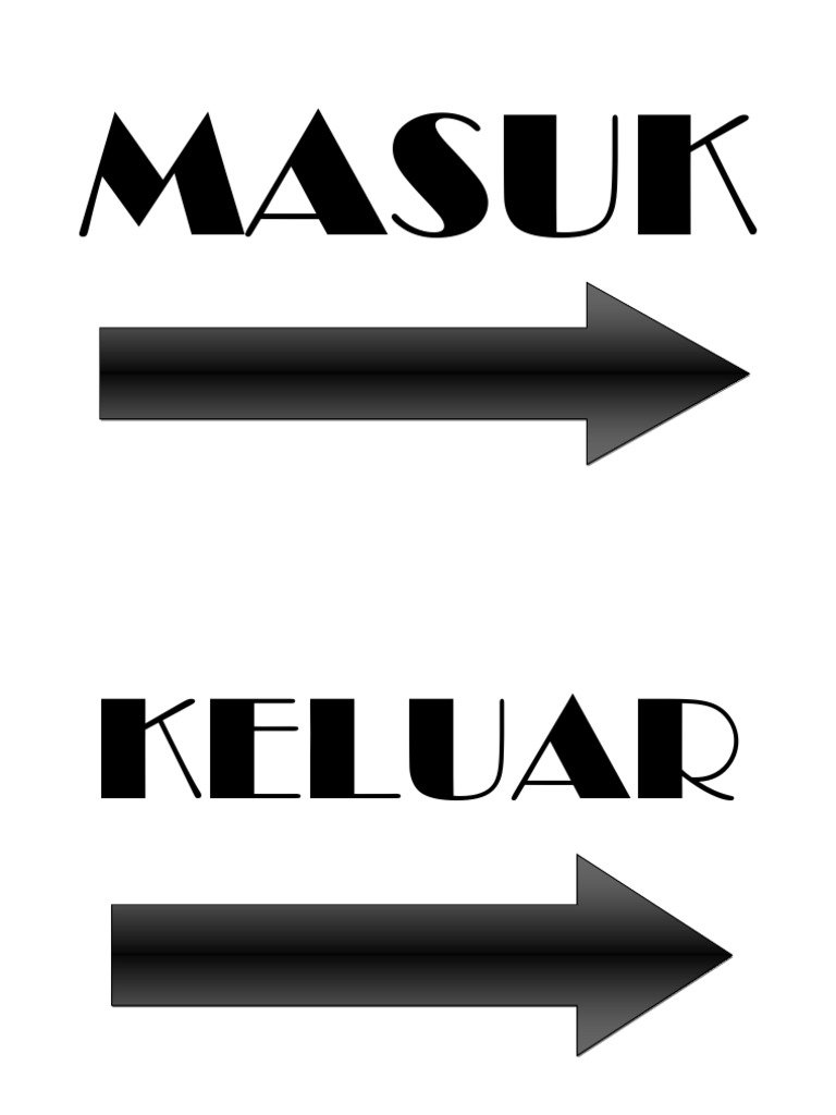 Tanda Masuk Keluar R Tunggu