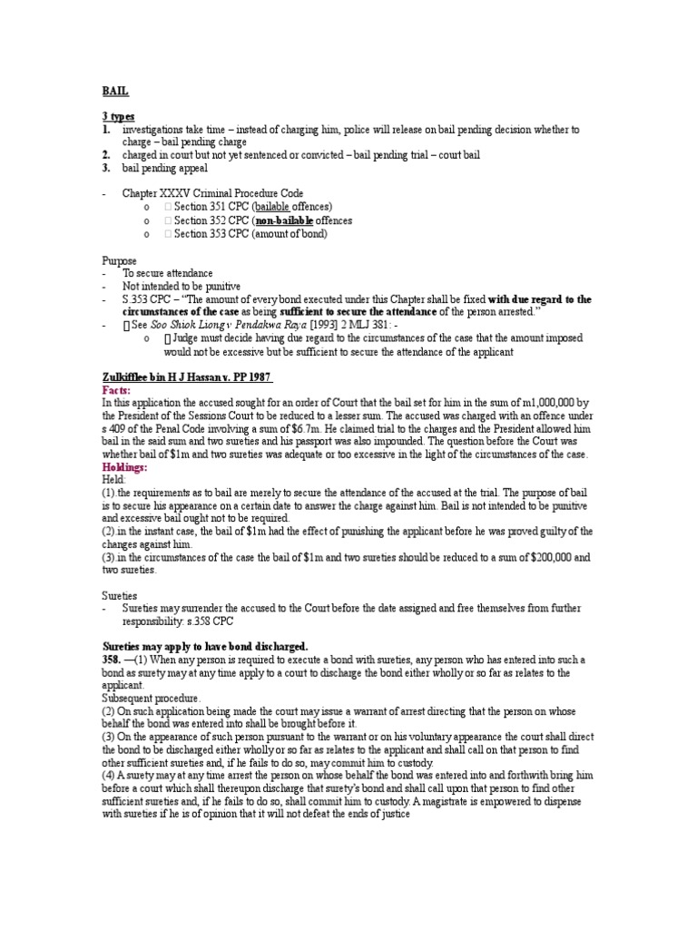 6 Bail | PDF | Bail | Arrest
