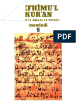 1.Cilt Tefhimul Kuran Tefsir Mevdudi