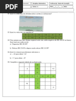 Avaliação Bimestral 7º Ano - 1º Bimestre