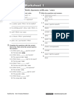 T2T - One - U10 - Grammarworksheet - 1 Questions With Which Answers With One Ones PDF