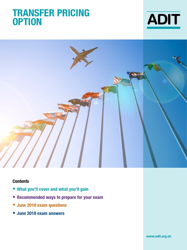 ADIT Transfer Pricing Module Brochure PDF Taxes Economies