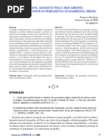 GEOGRAFIA, GEOGRAFÍA FÍSICA E MEIO AMBIENTE. Uma Reflexão à Partir Da Problemática Socioambiental Urbana.mendonça.2009