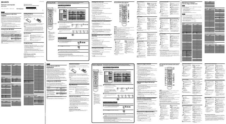 Manual Control Remoto Universal PDF | PDF | Battery (Electricity) | Radio
